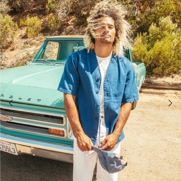 Imperfects The Benny Jersey in Vintage Blue Hemp - Picture 8 of 8